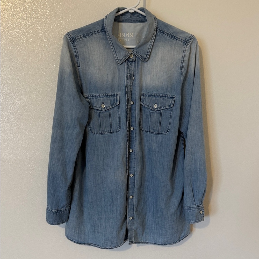 GAP Light Blue Denim Shirt